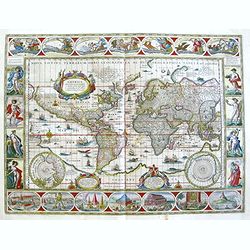 Nova Totius Terrarum Orbis Geographica Ac Hydrographica Tabula auct Guiljelmo Blaeuw.