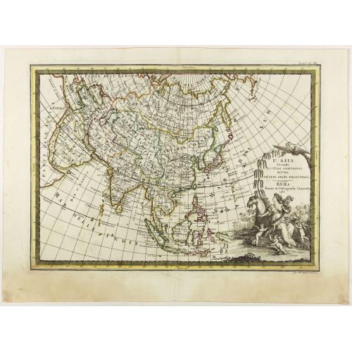 Old map image download for L'Asia secondo Le ultime osserviazioni divisa né suoi stati principali.