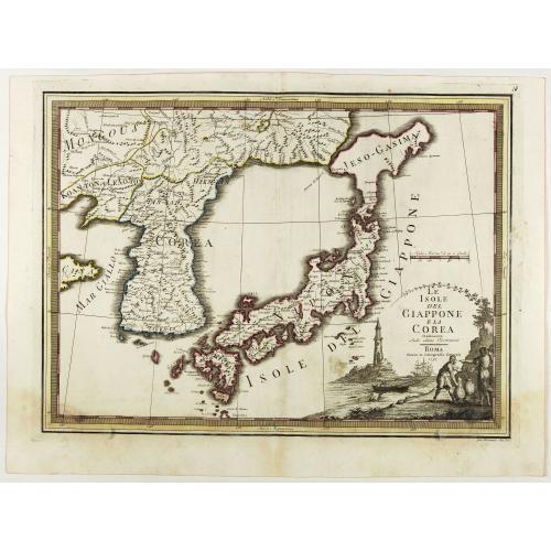 Le Isole del Giappone e la Corea delineate sulle ultima osservazioni.