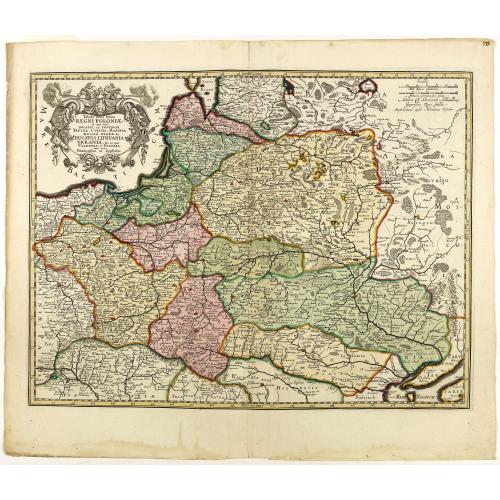 Old map image download for Tabula nova totius regni Poloniae. . .