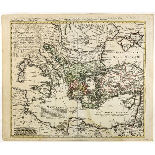 Old map image download for Imperii Turcici Europaei Terra, in primis Graecia. . .