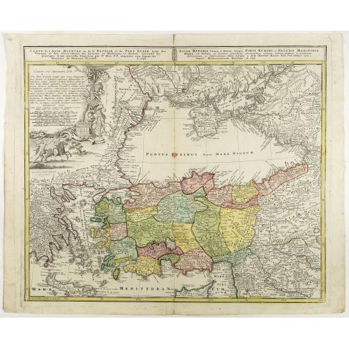 Old map image download for Carte de l'Asie Minevre ou de la Natolie et du Pont Euxin...