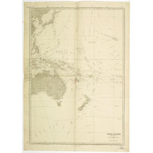 Old map image download for Ocean Pacifique Partie Ouest.