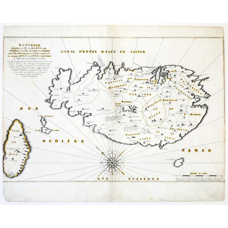 Nouvelle Description de l'Isle de Malte jadis Melita, et des Isles de Comin et Cominot, avec l'Isle et Principauté de Goze..