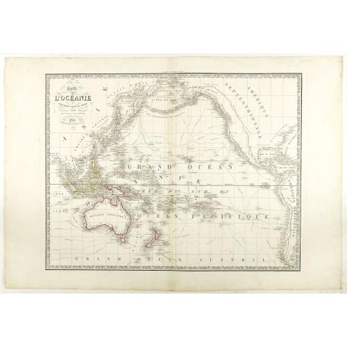 Old map image download for Carte de l'Océanie ou cinquième partie du Monde.