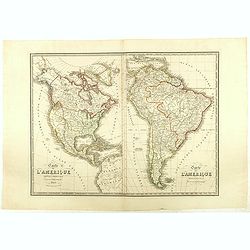 Carte de l'Amerique Septentrionale . . . / Carte de l'Amerique Méridionale . ..
