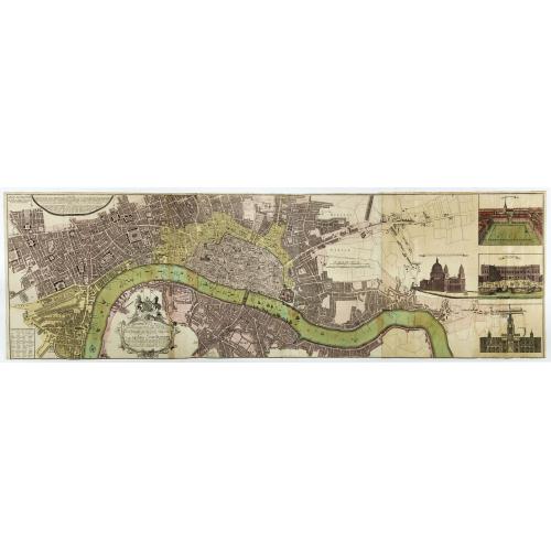 Old map image download for Urbium Londini et West-Monasterii nec non Surburbii Southwark Accurata Ichnographia ,., Neuester Grundris der Staedte London und West-Munster, Samt der Vorstadt Southwark ,.,