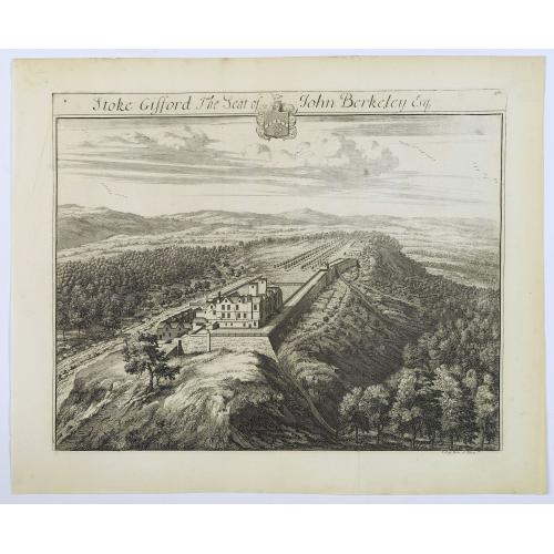 Old map image download for Stoke Gifford, the Seat of John Berkeley Esq / Stoke Bishop, the Seat of Sir Thomas Cann.