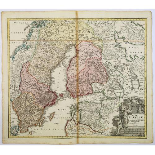 Old map image download for Regni Sueciae. . .