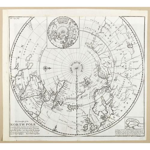 Old map image download for This Draught of the North Pole is to show all the Countries near and adjacent to it . . .