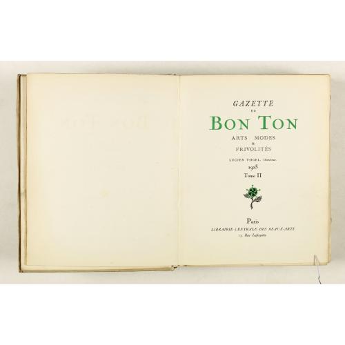 Old map image download for Gazette du Bon Ton Art - Modes Frivolités. (1912/1913 volume)