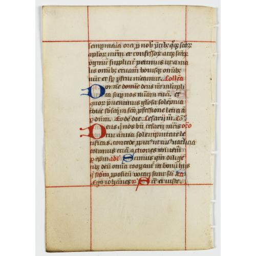 Old map image download for A leaf from a breviary.