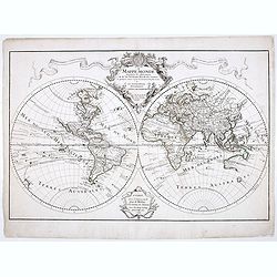 Mappe-Monde dressée sur les observations de M.rs. De L'Academie Royale des Sciences ..