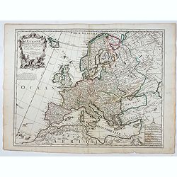 Carte de l'Europe Dressée sur les observations de Mrs de l'Academie Royale des Sciences . . .