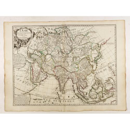Old map image download for Carte de l'Asie dresse´e sur les observations de l'Academie Royale des Sciences . . .