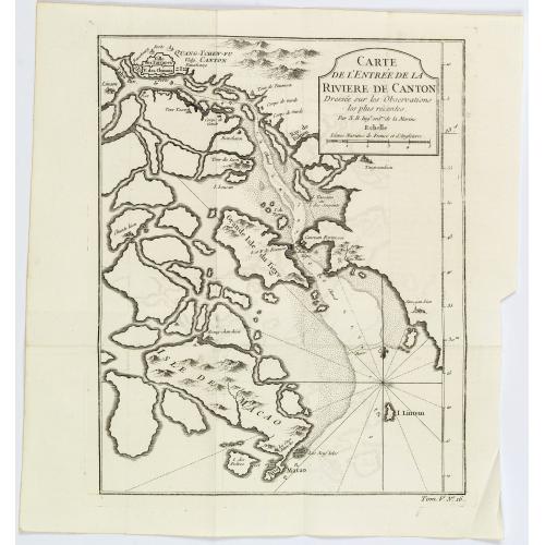 Old map image download for Carte de l'entrée de la Riviere de Canton. . .