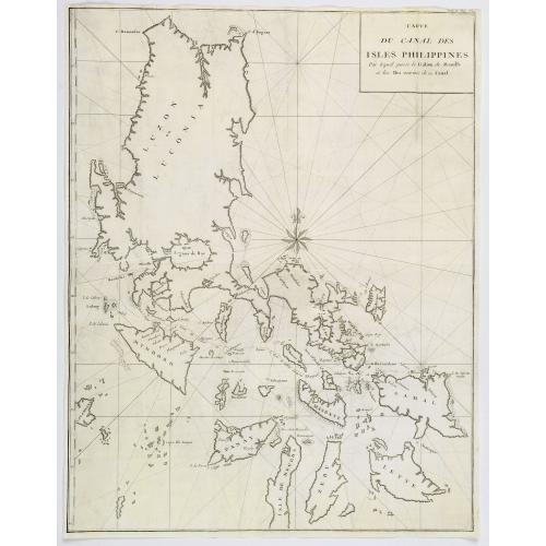 Old map image download for Carte du Canal des Philippines. . .