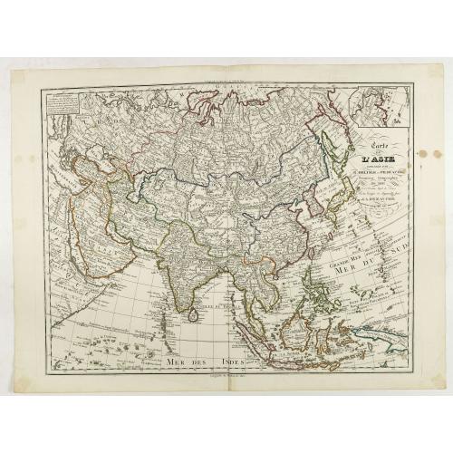 Old map image download for Carte d'Asie dresse´e par G. Delisle et Phil. Buache . . .