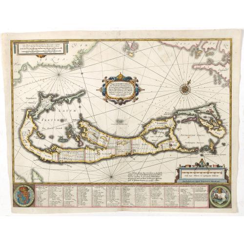 Old map image download for Mappa Aestivarum Insularum, alias Barmudas..