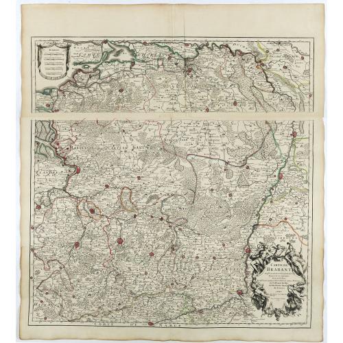 Old map image download for Carte du Brabant.