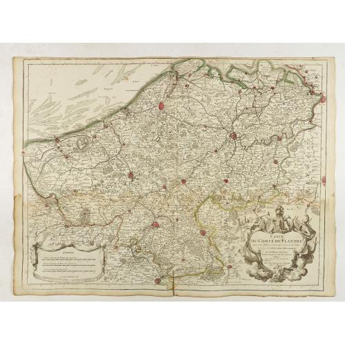 Old map image download for Carte du Comté de Flandre. . .