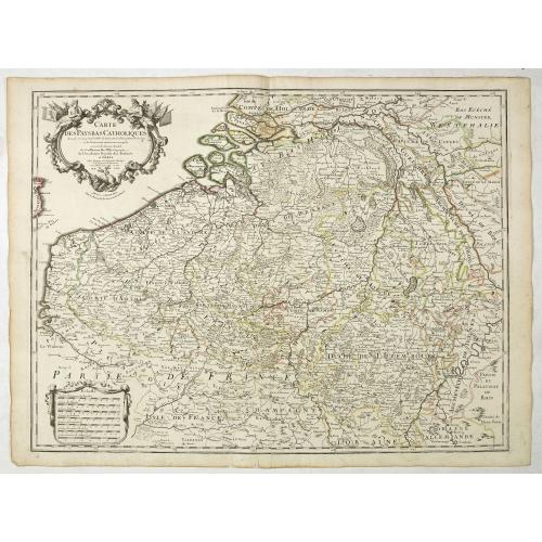 Old map image download for Carte Des Pays Bas Catholiques Dressée. . .