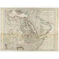 Carte de L'Egypte de la Nubie de L'Abissinie..