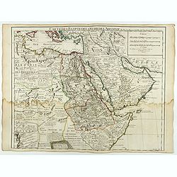 Carte de L'Egypte de la Nubie de L'Abissinie..