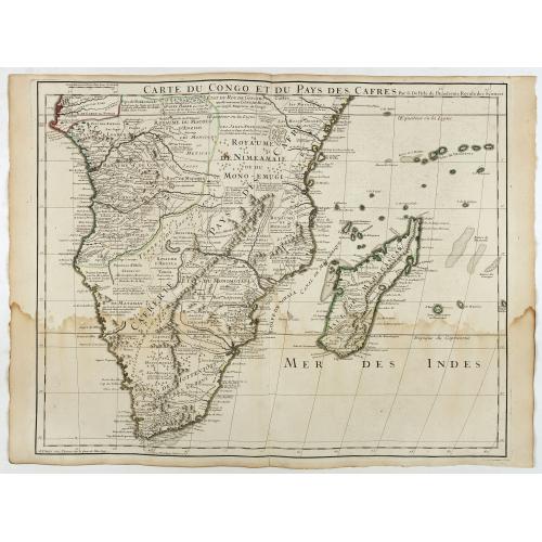 Old map image download for Carte du Congo et du Pays des Cafres.