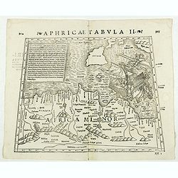 Aphricae Tabula II. (Northern Africa and the Mediterranean showing parts of Sicily, Tunisia and Libya)