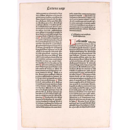 [Text page]. La tierce aage. Feuillet IXxxII.
