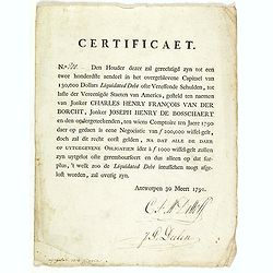 Certificaet N° 200.