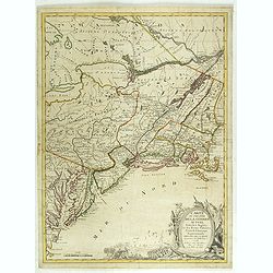 Carte du Theatre de la Guerre actuel entre les Anglais et les Trieze Colonies Unies de l'Amerique Septentrionale dresse par J.B. Eliot