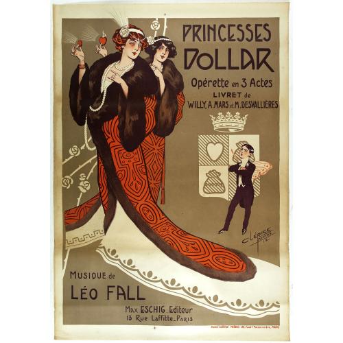 Old map image download for Princesses Dollar, opérette en 3 actes...