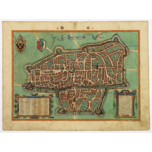 Old map image download for Augusta iuxta figuram quam his ce temporibus habet delineata. (Augsburg)