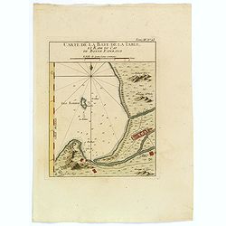Carte de la Baye de la Table, et Rade du Cap de Bonne Esperance.