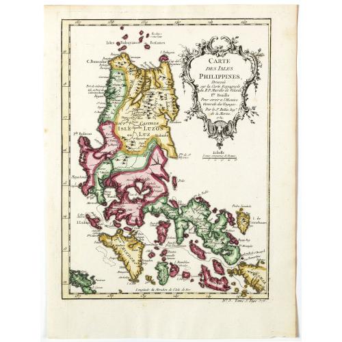 Old map image download for Carte des Isles Philippines . . . (1ere feuille)