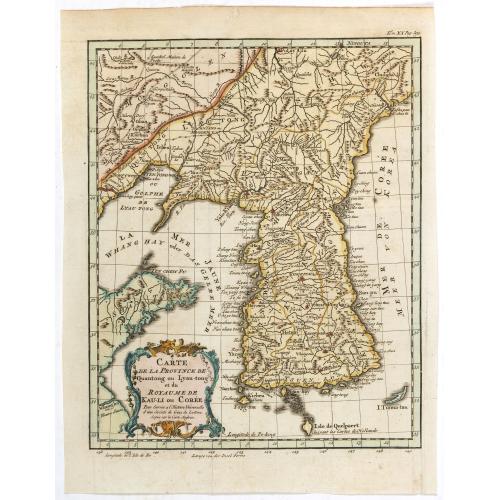Carte de la province de Quan-tong, ou Lyau-tong et du Royaume de Kau-li. . .