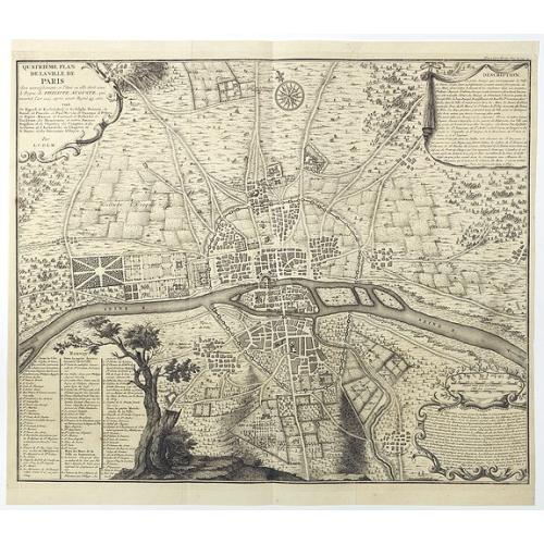 Old map image download for Quatrième plan de la ville de Paris . . .