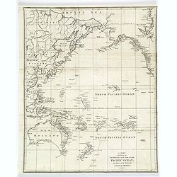 A Chart exhibiting the New Discoveries in the North & South Pacific Ocean, also those on the Northwest Coast of America.