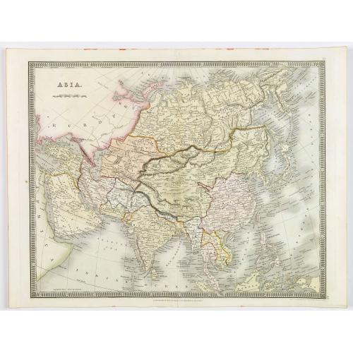 Old map image download for Asia.