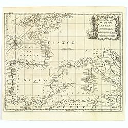 A New and Correct Chart of the Seat of War on the Coasts of France, Spain, Portugal and Italy. . .