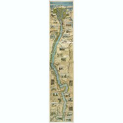 [Untitled] Panoramic Pictorial map of the River Nile.