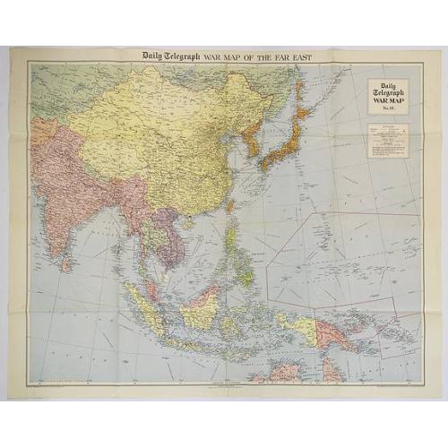 Old map image download for Daily Telegraph War Map of The Far East. [No.11]