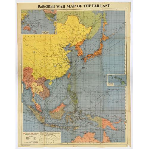 Old map image download for War Map of the Far East.
