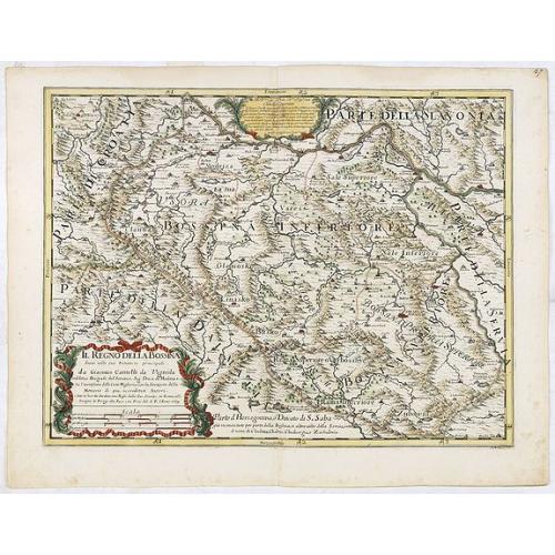 Old map image download for Il regno della Bossima diviso nelle sue provincie principali. . .
