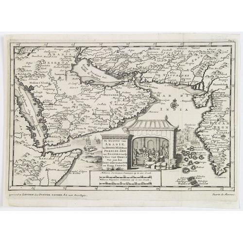 Old map image download for De kusten van Arabie het Roode Meer en Persize Zee..