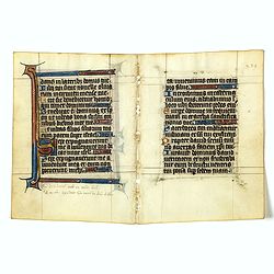 Double page from an early Psalter.