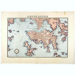 COLLECTION OF HONG KONG MAPS, BOOKS & FLYERS. Including CHINA - HONGKONG surveyed by Captn. Sir Edward Belcher, in H.M.S. Sulphur 1841. Corrected to 1901.