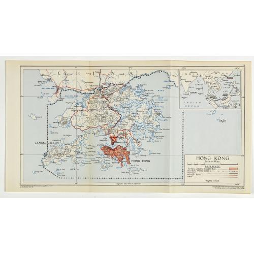 Old map image download for COLLECTION OF HONG KONG MAPS, BOOKS & FLYERS. Including CHINA - HONGKONG surveyed by Captn. Sir Edward Belcher, in H.M.S. Sulphur 1841. Corrected to 1901.